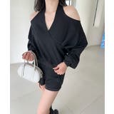 【Jasmine】肩見せスウェット+ウェットショートパンツ | aimoha  | 詳細画像8 