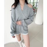 【Jasmine】肩見せスウェット+ウェットショートパンツ | aimoha  | 詳細画像7 