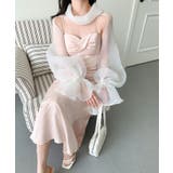 【Jasmine】アシメトリーデザインサテンキャミワンピース | aimoha  | 詳細画像12 
