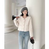 フリンジノーカラージャケット Jasmine Grandiflorum | aimoha  | 詳細画像13 