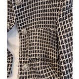 【Jasmine】千鳥柄ノンカラージャケット＋グロップドシャツベスト | aimoha  | 詳細画像3 