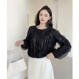 【Jasmine】ラッフルフリルグロップド丈トップス | aimoha  | 詳細画像10 
