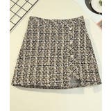 ベージュ | ツイード風ミニタイトスカート Jasmine Grandiflorum | aimoha 