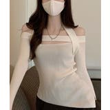 【Jasmine】オフショル胸カットアウトニットトップス Jasmine Gra… | aimoha  | 詳細画像5 
