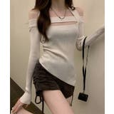 【Jasmine】オフショル胸カットアウトニットトップス Jasmine Gra… | aimoha  | 詳細画像7 