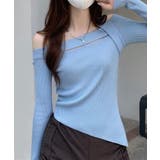 【Jasmine】オフショル胸カットアウトニットトップス Jasmine Gra… | aimoha  | 詳細画像14 