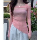 【Jasmine】オフショル胸カットアウトニットトップス Jasmine Gra… | aimoha  | 詳細画像9 