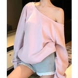 ピンク | 【Jasmine】2WAY肩見せスウェット Jasmine Grandiflor… | aimoha