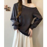 【Jasmine】2WAY肩見せスウェット Jasmine Grandiflor… | aimoha | 詳細画像5