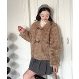 【Jasmine】ノーカラーショートボアコート | aimoha  | 詳細画像3 