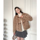 【Jasmine】ノーカラーショートボアコート | aimoha  | 詳細画像6 