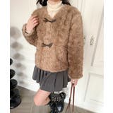 【Jasmine】ノーカラーショートボアコート | aimoha  | 詳細画像5 