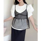ブラック | 【Jasmine】ドッドバックリボンビスチェ | aimoha 