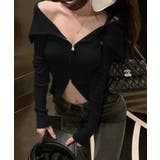 【Jasmine】2WAYダブルジッパービッグカラースウェット Jasmine … | aimoha  | 詳細画像13 