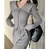 【Jasmine】2WAYダブルジッパービッグカラースウェット Jasmine … | aimoha  | 詳細画像18 