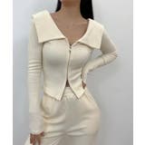 【Jasmine】2WAYダブルジッパービッグカラースウェット Jasmine … | aimoha  | 詳細画像20 