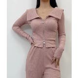 【Jasmine】2WAYダブルジッパービッグカラースウェット Jasmine … | aimoha  | 詳細画像21 