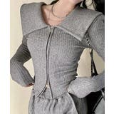 【Jasmine】2WAYダブルジッパービッグカラースウェット Jasmine … | aimoha  | 詳細画像25 