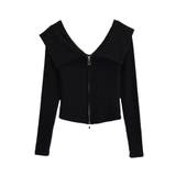 【Jasmine】2WAYダブルジッパービッグカラースウェット Jasmine … | aimoha  | 詳細画像1 