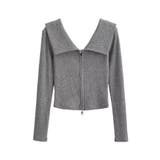 【Jasmine】2WAYダブルジッパービッグカラースウェット Jasmine … | aimoha  | 詳細画像2 