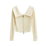 【Jasmine】2WAYダブルジッパービッグカラースウェット Jasmine … | aimoha  | 詳細画像3 