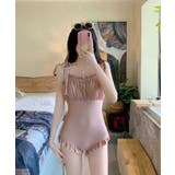 リボンショルダーフリルスイムウェア 水着 UVカット | aimoha  | 詳細画像7 