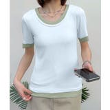 リブ配色Tシャツ | aimoha  | 詳細画像6 