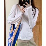 ホワイト | ロングスリーブベーシックTシャツ | aimoha 