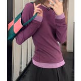 パープル | ロングスリーブベーシックTシャツ | aimoha 