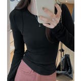 シンプルリブロングスリーブ | aimoha  | 詳細画像12 