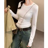 シンプルリブロングスリーブ | aimoha  | 詳細画像3 