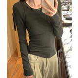 シンプルリブロングスリーブ | aimoha  | 詳細画像7 