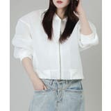 オフホワイト | シアーダンボールブルゾン | aimoha 