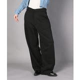 ブラック | 裏毛カーブスウェットパンツ | aimoha 