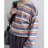 アメカジワッペン刺繍配色ボーダーリンガーロングTEE ストリート系 ロンT | HOOK | 詳細画像35