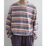 アメカジワッペン刺繍配色ボーダーリンガーロングTEE ストリート系 ロンT | HOOK | 詳細画像36