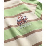 アメカジワッペン刺繍配色ボーダーポロシャツ ストリート系 ロンT | HOOK | 詳細画像12