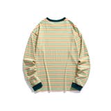アメカジワッペン刺繍配色ボーダーリンガーロングTEE ストリート系 ロンT | HOOK | 詳細画像16