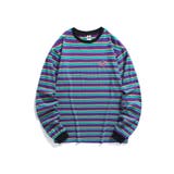 アメカジワッペン刺繍配色ボーダーリンガーロングTEE ストリート系 ロンT | HOOK | 詳細画像20