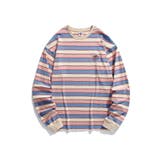 アメカジワッペン刺繍配色ボーダーリンガーロングTEE ストリート系 ロンT | HOOK | 詳細画像21