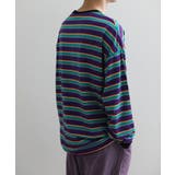 アメカジワッペン刺繍配色ボーダーリンガーロングTEE ストリート系 ロンT | HOOK | 詳細画像30