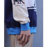 アメカジカートゥーン風プリント袖切り替えポロ襟スウェット ストリート系 ロンT | HOOK | 詳細画像18