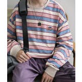 アメカジワッペン刺繍配色ボーダーリンガーロングTEE ストリート系 ロンT | HOOK | 詳細画像33