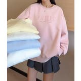 ロゴ刺繍デザインスウェット | aimoha | 詳細画像2