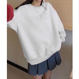 ロゴ刺繍デザインスウェット | aimoha | 詳細画像4