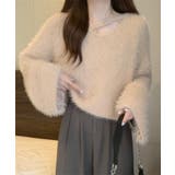 【Jasmine】シャギーニットプルオーバー Jasmine Grandiflo… | aimoha  | 詳細画像2 