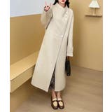 アシンメトリークラシック ウールロングコート【AW】 | DECADECLASSIC | 詳細画像3 