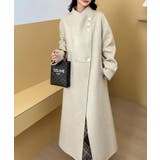アシンメトリークラシック ウールロングコート【AW】 | DECADECLASSIC | 詳細画像4 