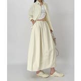 ライトベージュ | フレアデザインミディスカート | aimoha