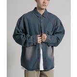 ブルー | 【aimoha neo】 Rustic Denim Shirt | aimoha men